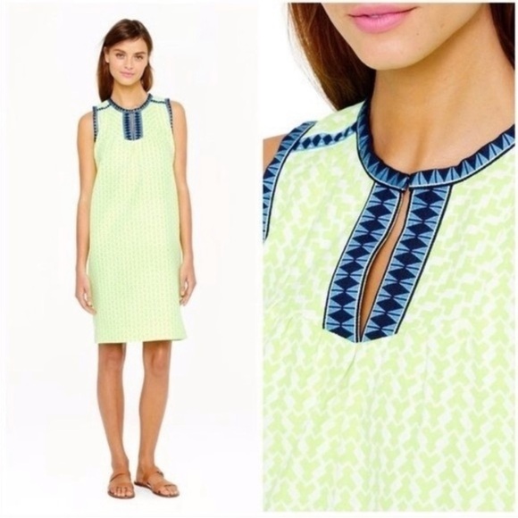 J crew neon shift dress size 0 - Picture 1 of 8
